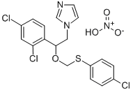 1-(2-(((4-Chlorophenyl)thio)methoxy)-2-(2,4-dichlorophenyl)ethyl)-1H-i midazole nitrate CAS#: 71821-17-5