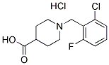 1-(2-CHLORO-6-FLUOROBENZYL)PIPERIDINE-4-CARBOXYLIC ACID HYDROCHLORIDE CAS#: 1185295-60-6