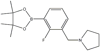 1-(2-Fluoro-3-(4,4,5,5-tetramethyl-1,3,2-dioxaborolan-2-yl)benzyl)pyrrolidine CAS#: 1256360-38-9