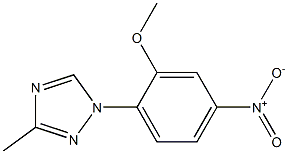 1-(2-methoxy-4-nitrophenyl)-3-methyl-1H-1,2,4-triazole CAS#: 1185019-82-2