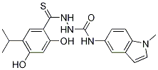 1-(2,4-dihydroxy-5-isopropylphenylcarbonothioyl)-4-(1-Methyl-1H-indol-5-yl)seMicarbazide CAS#: 1160618-89-2
