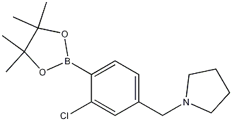 1-(3-Chloro-4-(4,4,5,5-tetramethyl-1,3,2-dioxaborolan-2-yl)benzyl)pyrrolidine CAS#: 1256360-54-9
