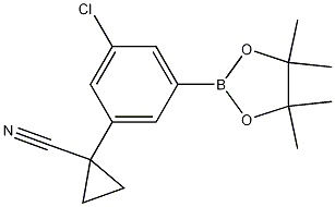 1-(3-Chloro-5-(4,4,5,5-tetramethyl-1,3,2-dioxaborolan-2-yl)phenyl)cyclopropanecarbonitrile CAS#: 1256360-48-1
