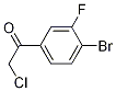 1-(4-Bromo-3-fluorophenyl)-2-chloroethanone, 99% CAS#: 1260857-14-4