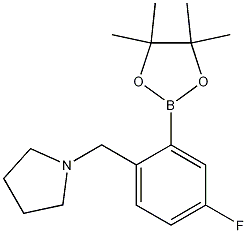 1-(4-Fluoro-2-(4,4,5,5-tetramethyl-1,3,2-dioxaborolan-2-yl)benzyl)pyrrolidine CAS#: 1256359-05-3