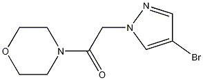 1-(4-Morpholinyl)-2-(4-bromo-1H-pyrazol-1-yl)ethanone CAS#: 1178206-51-3