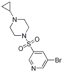 1-(5-broMopyridin-3-ylsulfonyl)-4-cyclopropylpiperazine CAS#: 1291410-97-3