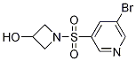 1-(5-broMopyridin-3-ylsulfonyl)azetidin-3-ol CAS#: 1244060-05-6