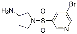 1-(5-broMopyridin-3-ylsulfonyl)pyrrolidin-3-aMine CAS#: 1247942-01-3