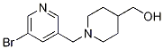 (1-((5-bromopyridin-3-yl)methyl)piperidin-4-yl)methanol CAS#: 1296225-06-3