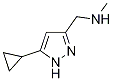 1-(5-cyclopropyl-1H-pyrazol-3-yl)-N-methylmethanamine(SALTDATA: FREE) CAS#: 1232136-97-8