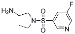 1-(5-fluoropyridin-3-ylsulfonyl)pyrrolidin-3-aMine CAS#: 1248437-98-0
