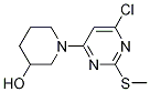 1-(6-Chloro-2-methylsulfanyl-pyrimidin-4-yl)-piperidin-3-ol CAS#: 1261229-47-3