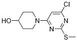 1-(6-Chloro-2-methylsulfanyl-pyrimidin-4-yl)-piperidin-4-ol CAS#: 1261231-33-7