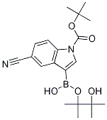 1-BOC-5-cyanoindole-3-boronic acid, pinacol ester CAS#: 1185427-07-9