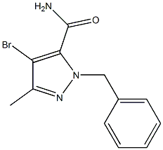 1-Benzyl-4-broMo-3-Methyl-1H-pyrazole-5-carboxaMide CAS#: 1352926-13-6