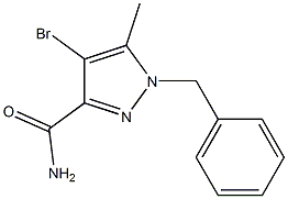 1-Benzyl-4-bromo-5-methyl-1H-pyrazole-3-carboxamide CAS#: 1262414-75-4