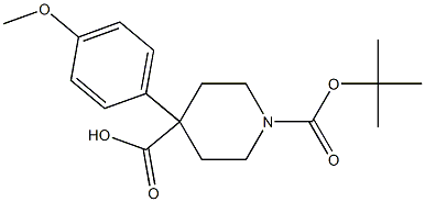 1-Boc-4-(4-Methoxyphenyl)-4-piperidinecarboxylic acid CAS#: 1158750-72-1