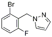 1-BroMo-3-fluoro-2-(1H-pyrazol-1-ylMethyl)benzene CAS#: 1355247-09-4