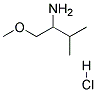 1-METHOXY-3-METHYL-2-BUTANAMINE HYDROCHLORIDE CAS#: 1185294-54-5