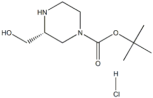 1-Piperazinecarboxylic acid, 3-(hydroxyMethyl)-, 1,1-diMethylethyl ester, hydrochloride (1:1), (3R)- CAS#: 1217444-84-2