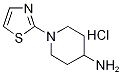 1-Thiazol-2-yl-piperidin-4-ylaMine hydrochloride, 98+% C8H14ClN3S, Molecular Weight 219.74 CAS#: 1185319-77-0