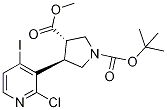 1-tert-Butyl 3-methyl 4-(2-chloro-4-iodopyridin-3-yl)pyrrolidine-1,3-dicarboxylate CAS#: 1257850-08-0