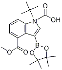 1-tert-Butyl 4-methyl 3-(4,4,5,5-tetramethyl-1,3,2-dioxaborolan-2-yl)-1H-indole-1,4-dicarboxylate CAS#: 1256359-97-3