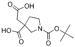 1-(tert-butoxycarbonyl)-3-(carboxymethyl)pyrrolidine-3-carboxylic acid CAS#: 1245807-92-4