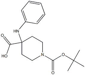 1-(tert-butoxycarbonyl)-4-(phenylaMino)piperidine-4-carboxylic acid CAS#: 1159835-31-0