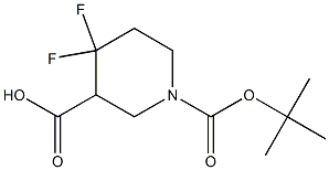 1-(tert-butoxycarbonyl)-4,4-difluoropiperidine-3-carboxylic acid CAS#: 1303974-65-3
