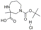1-tert-butyl 3-Methyl 1,4-diazepane-1,3-dicarboxylate-HCl CAS#: 1253789-07-9