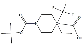 1-tert-butyl 4-ethyl 4-(trifluoromethyl)piperidine-1,4-dicarboxylate CAS#: 1255099-09-2