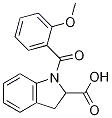 1-(2-methoxybenzoyl)-2,3-dihydro-1H-indole-2-carboxylicacid CAS#: 1105700-28-4