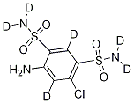 4-Amino-6-chloro-1,3-benzenedisulfonamide-d6(Discontinued) CAS#: 1184995-49-0