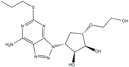 1,2-Cyclopentanediol, 3-[7-aMino-5-(propylthio)-3H-1,2,3-triazolo[4,5-d]pyriMidin-3-yl]-5-(2-hydroxyethoxy)-, (1S,2S,3R,5S)- CAS#: 1251765-07-7