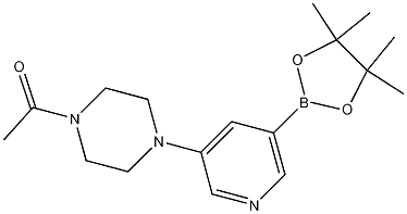 1-(4-(5-(4,4,5,5-tetramethyl-1,3,2-dioxaborolan-2-yl)pyridin-3-yl)piperazin-1-yl)ethanone CAS#: 1201644-39-4