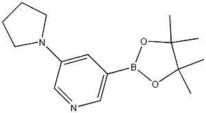 3-(pyrrolidin-1-yl)-5-(4,4,5,5-tetramethyl-1,3,2-dioxaborolan-2-yl)pyridine CAS#: 1201644-49-6