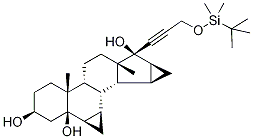17-(O-tert-ButyldiMethylsilyl-1-propynyl-3-hydroxy)-6β,7β:15β,16β-diMethyleneandrostane-3β,5β,17β-triol CAS#: 1248589-64-1