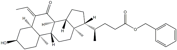 Cholan-24-oic acid,6-ethylidene-3-hydroxy-7-oxo-,phenylmethyl ester, (3α,5β)- CAS#: 1352328-66-5