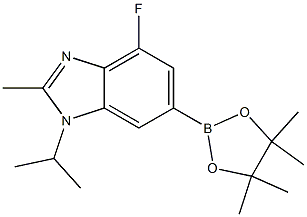 1H-BenziMidazole, 4-fluoro-2-Methyl-1-(1-Methylethyl)-6-(4,4,5,5-tetraMethyl-1,3,2-dioxaborolan-2-yl)- CAS#: 1231930-37-2