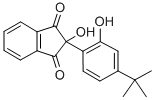 1H-Indene-1,3(2H)-dione, 2-(4-(1,1-dimethylethyl)-2-hydroxyphenyl)-2-h ydroxy- CAS#: 71313-35-4