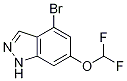 1H-indazole, 4-broMo-6-(difluoroMethoxy)- CAS#: 1196875-83-8