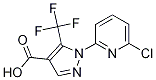 1H-pyrazole-4-carboxylic acid, 1-(6-chloropyridin-2-yl)-5-(trifluoroMethyl)- CAS#: 1265323-82-7