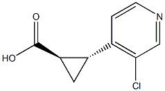 (1R,2R)-2-(3-chloropyridin-4-yl)cyclopropanecarboxylic acid CAS#: 1263284-68-9