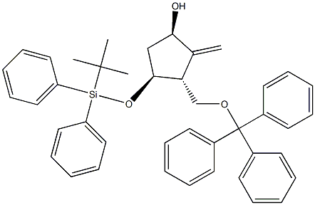 (1R,3R,4S)-4-(tert-butyldiphenylsilyloxy)-2-Methylene-3-(trityloxyMethyl)cyclopentanol CAS#: 1233193-58-2