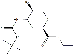 (1R,3S,4S)-3-(Boc-aMino)-4-hydroxy-cyclohexanecarboxylic acid ethyl ester CAS#: 1210348-16-5