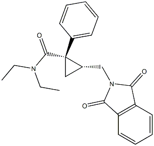 (1S,2R)-2-((1,3-dioxoisoindolin-2-yl)Methyl)-N,N-diethyl-1-phenylcyclopropanecarboxaMide CAS#: 1237261-65-2