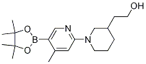 2-(1-(4-Methyl-5-(4,4,5,5-tetraMethyl-1,3,2-dioxaborolan-2-yl)pyridin-2-yl)piperidin-3-yl)ethanol CAS#: 1356363-80-8