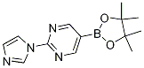 2-(1H-IMidazol-1-yl)-5-(4,4,5,5-tetraMethyl-1,3,2-dioxaborolan-2-yl)pyriMidine CAS#: 1160790-26-0
